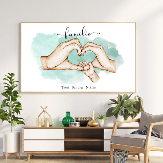 Familienhände Herz