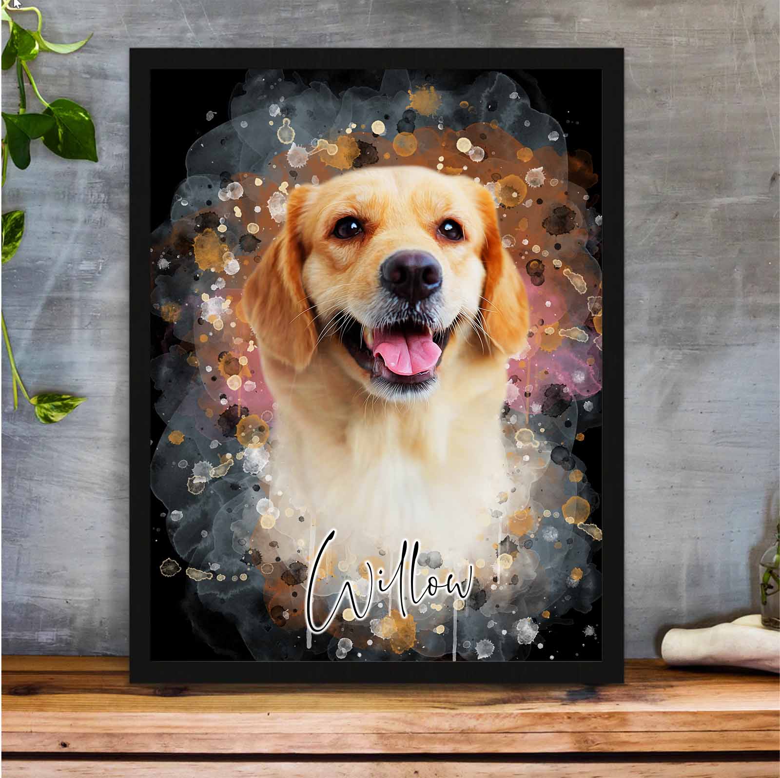 Tierportrait im Wasserfarben-Stil - YP Design