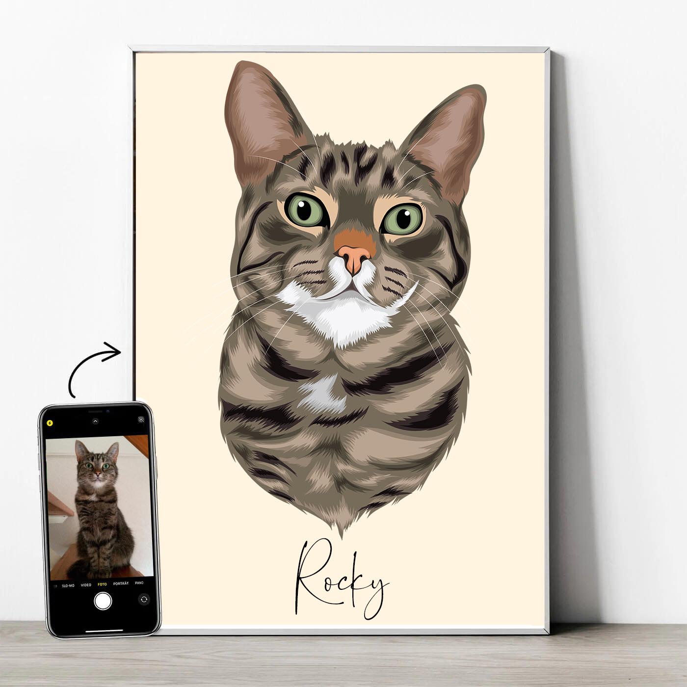 Tierportrait im Klassischen-Stil - YP Design