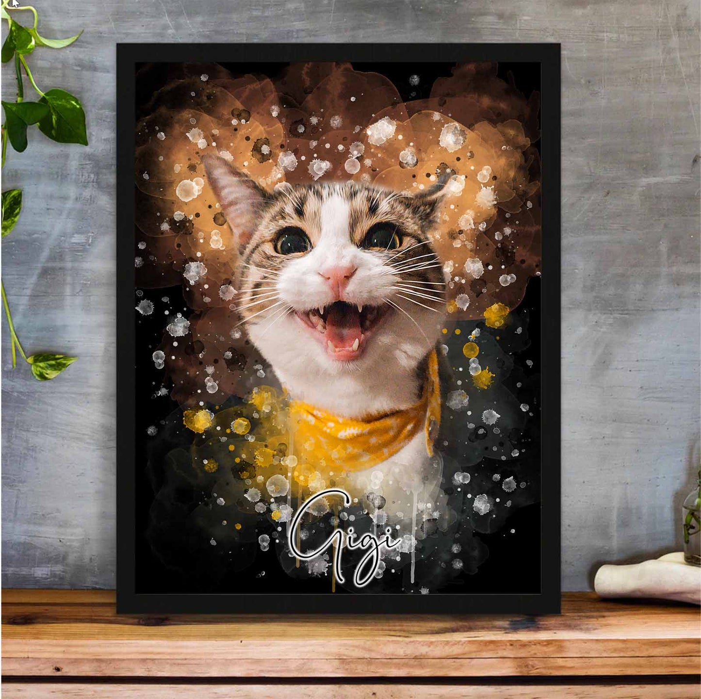 Tierportrait im Wasserfarben-Stil - YP Design