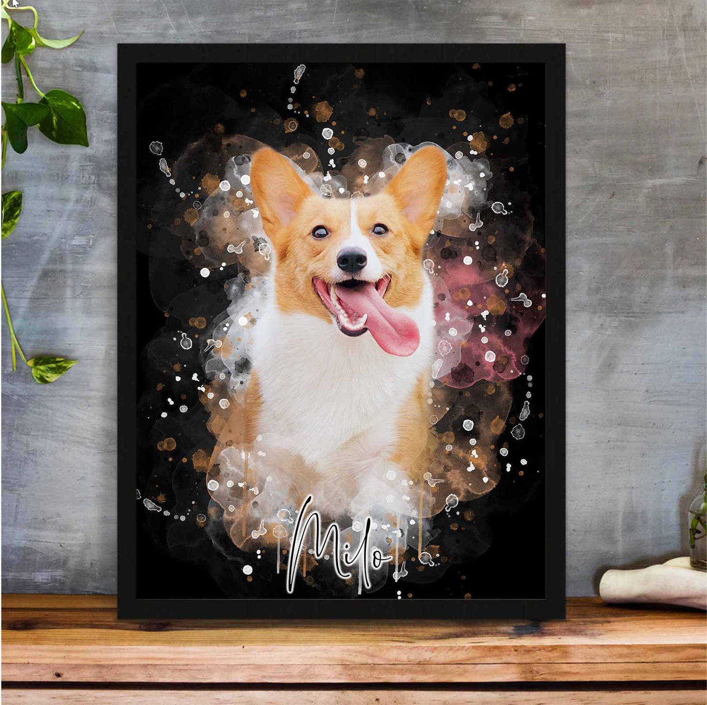 Tierportrait im Wasserfarben-Stil - YP Design