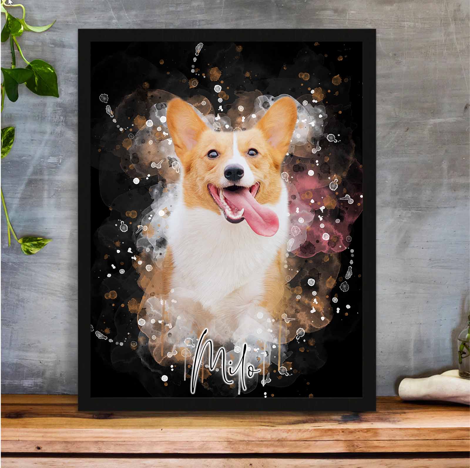 Tierportrait im Wasserfarben-Stil - YP Design