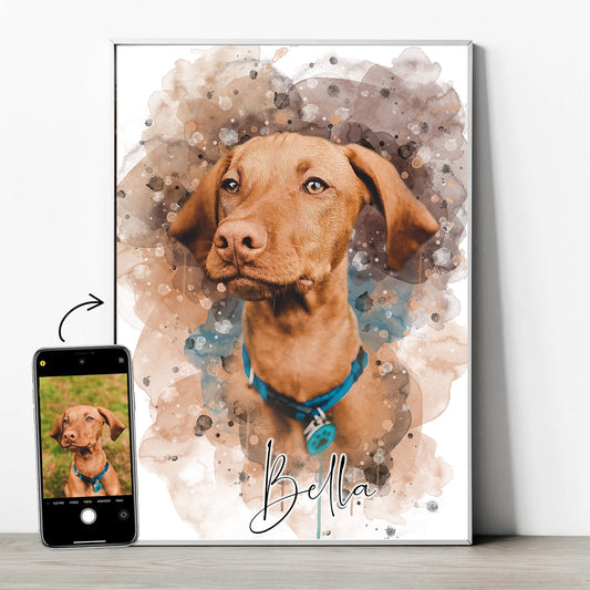 Tierportrait im Wasserfarben-Stil - YP Design