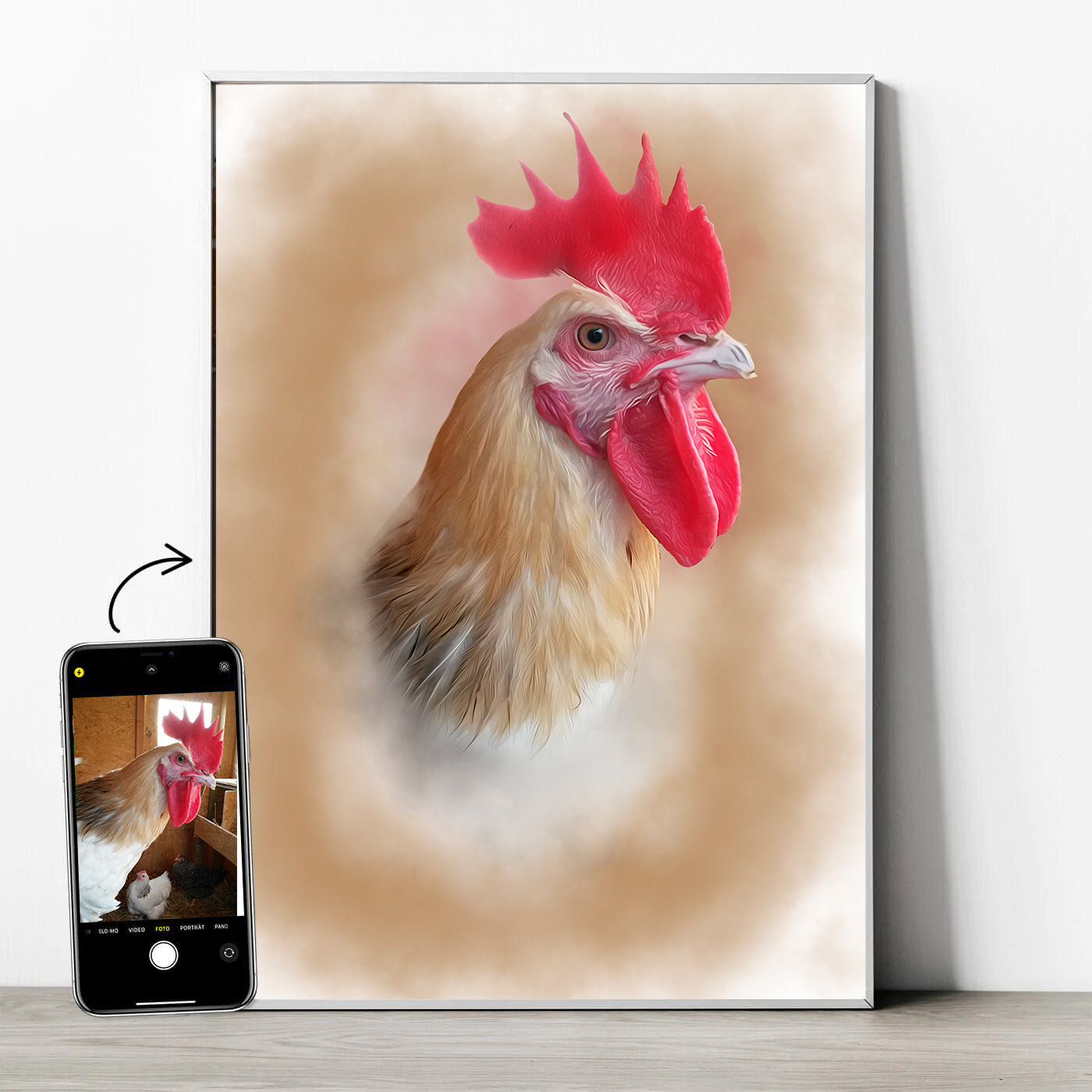 Tierportrait im Aquarell-Stil - YP Design