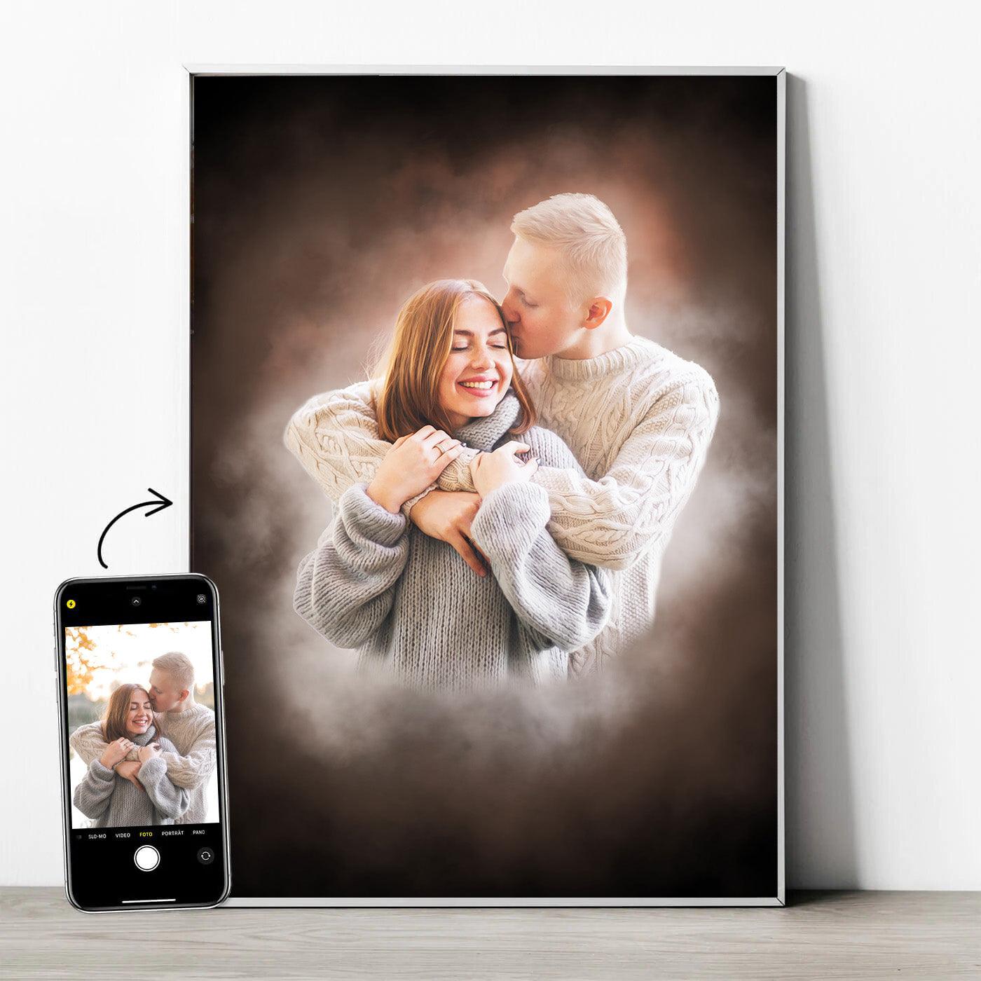 Familienportrait im Aquarell-Stil - YP Design