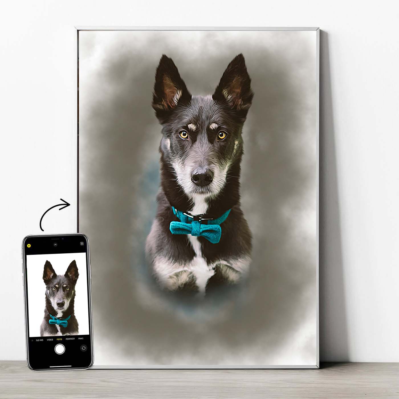 Tierportrait im Aquarell-Stil - YP Design