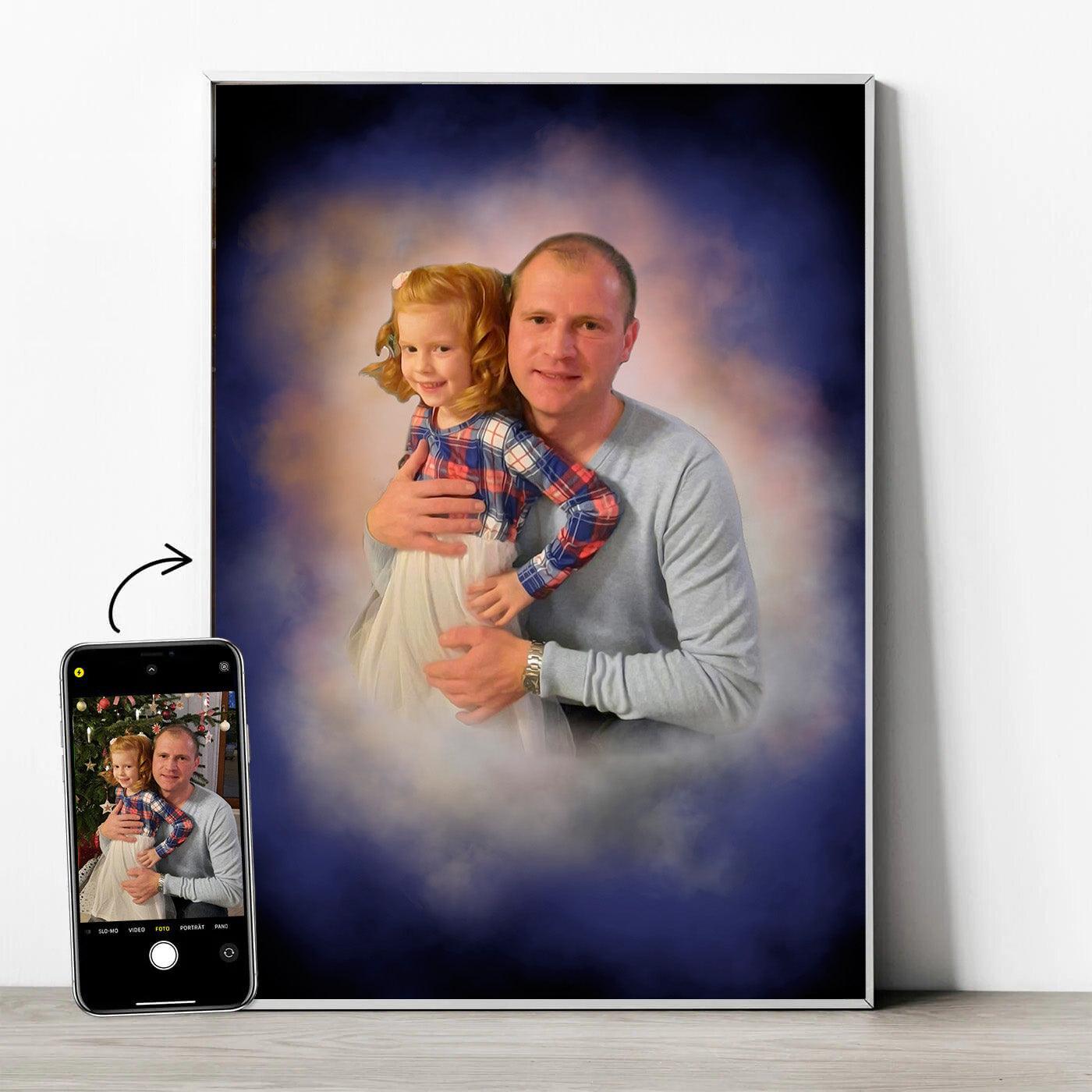 Familienportrait im Aquarell-Stil - YP Design