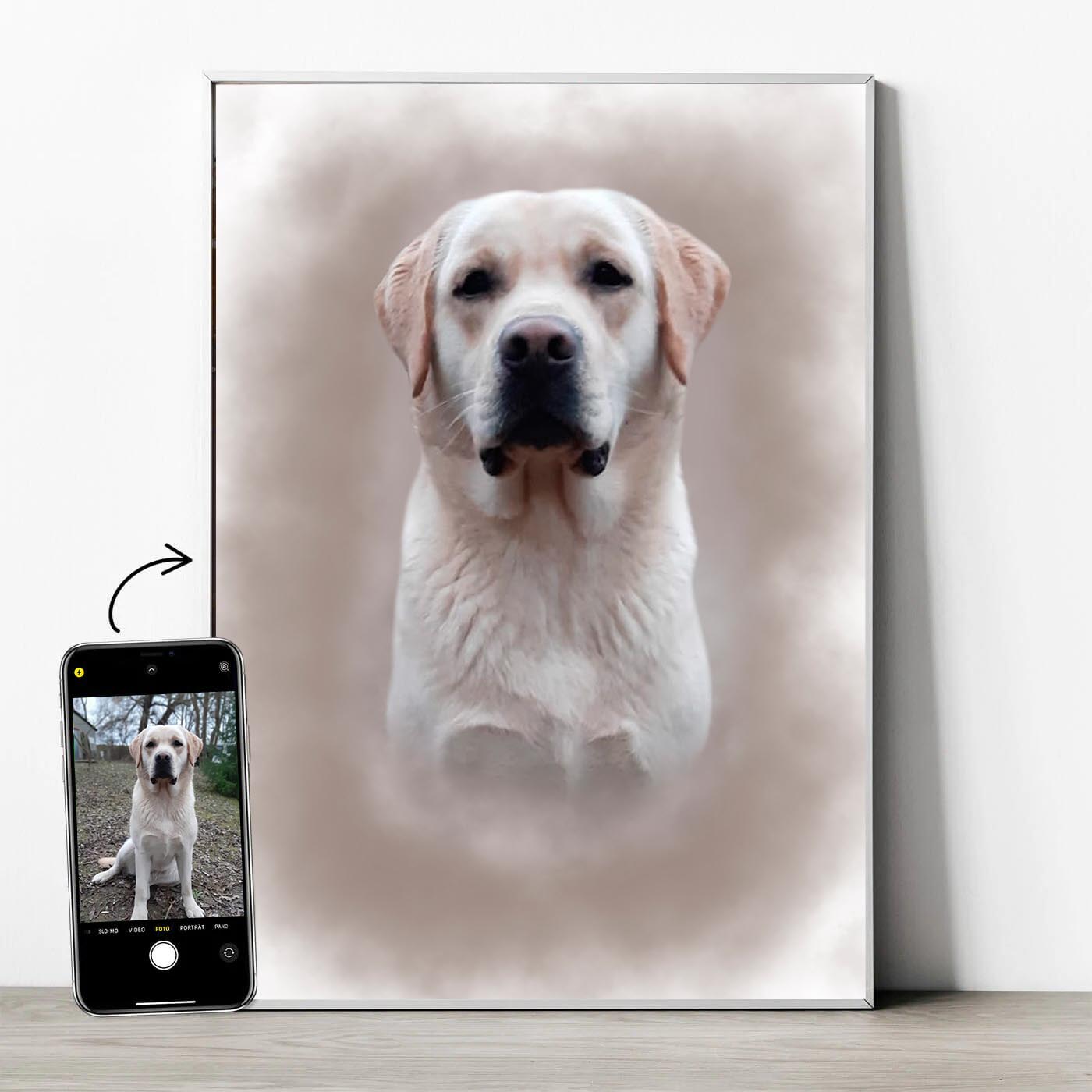 Tierportrait im Aquarell-Stil - YP Design