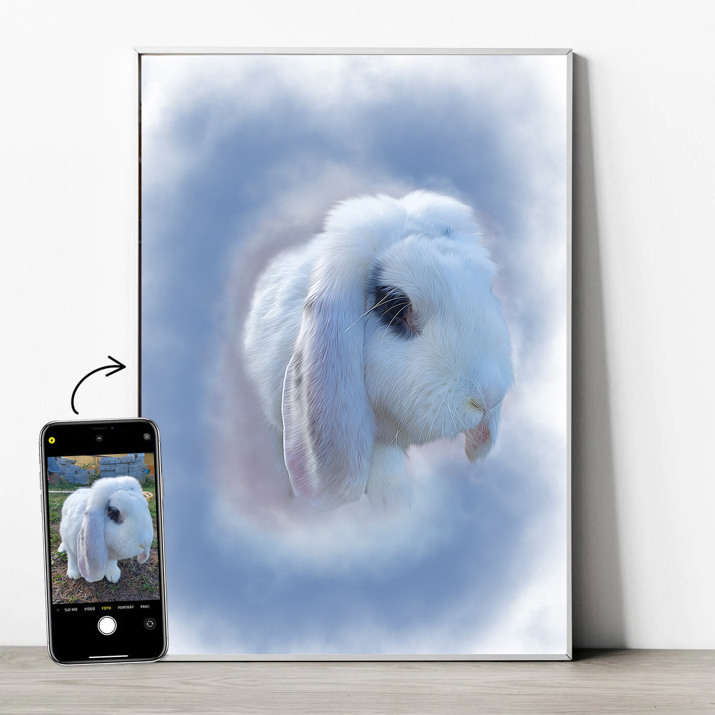 Tierportrait im Aquarell-Stil - YP Design