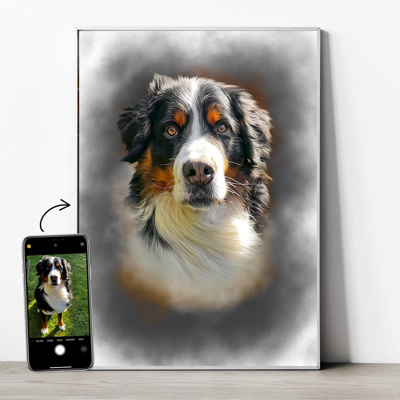 Tierportrait im Aquarell-Stil - YP Design
