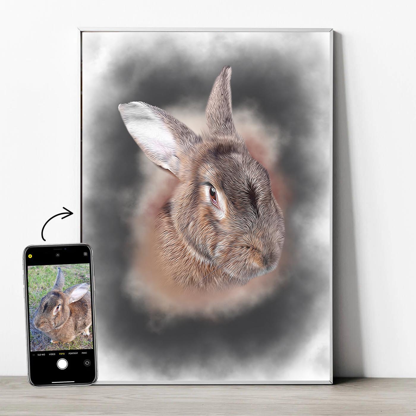 Tierportrait im Aquarell-Stil - YP Design
