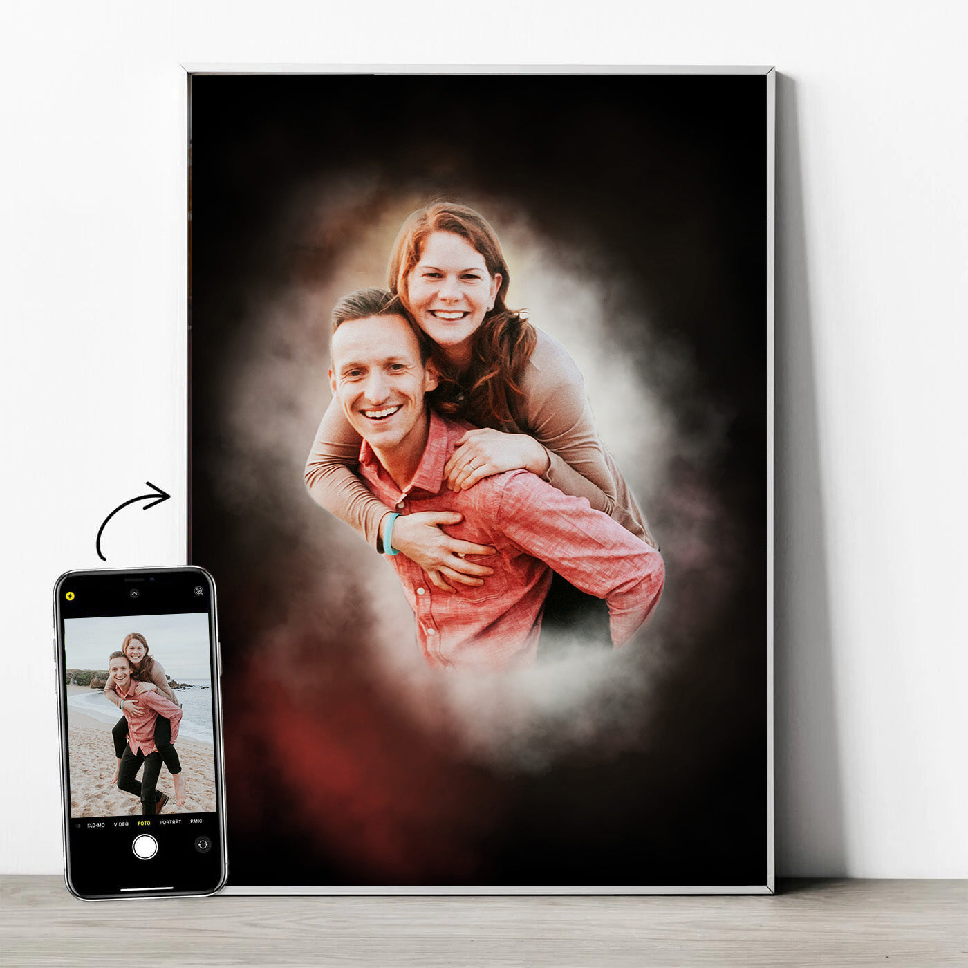 Familienportrait im Aquarell-Stil - YP Design