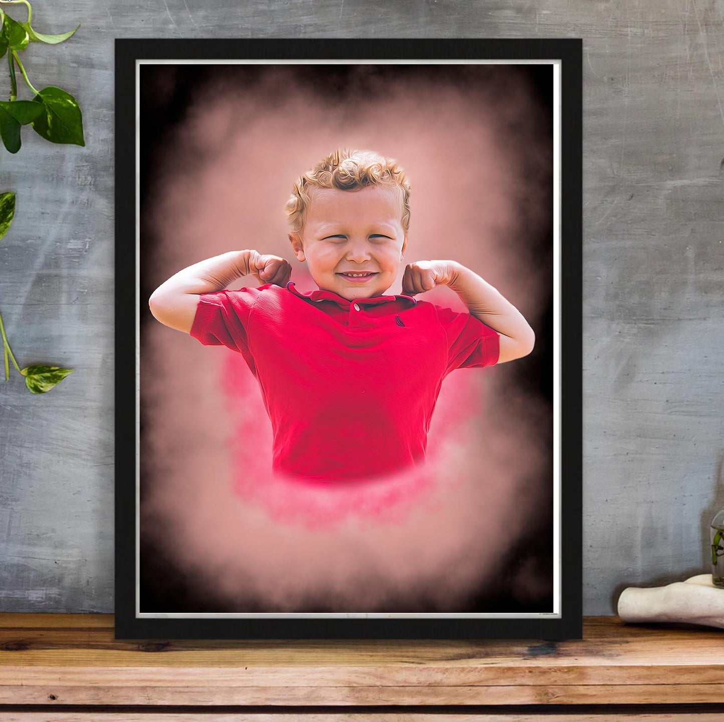 Baby-Portrait im Aquarell-Stil - YP Design