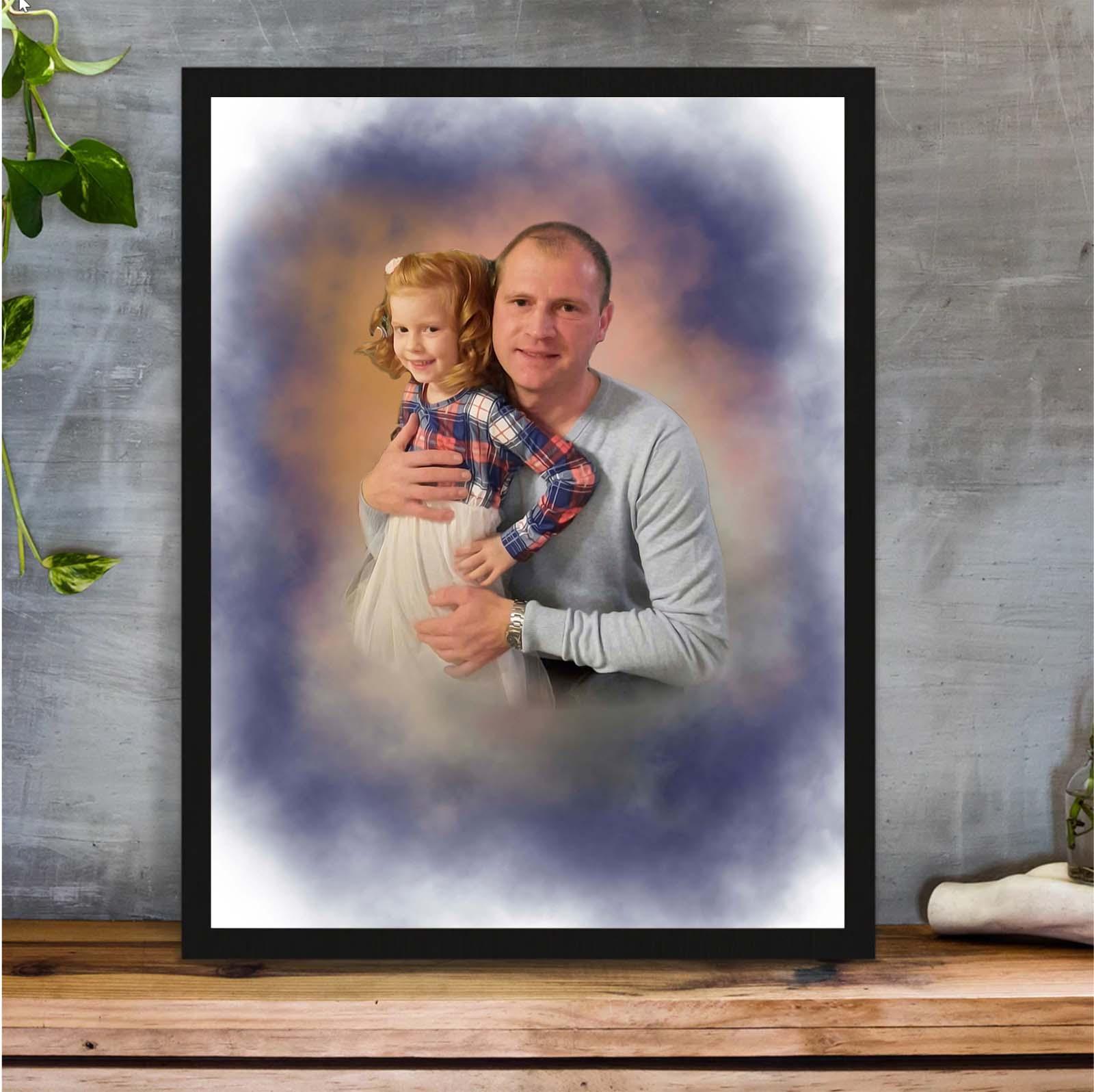 Familienportrait im Aquarell-Stil - YP Design