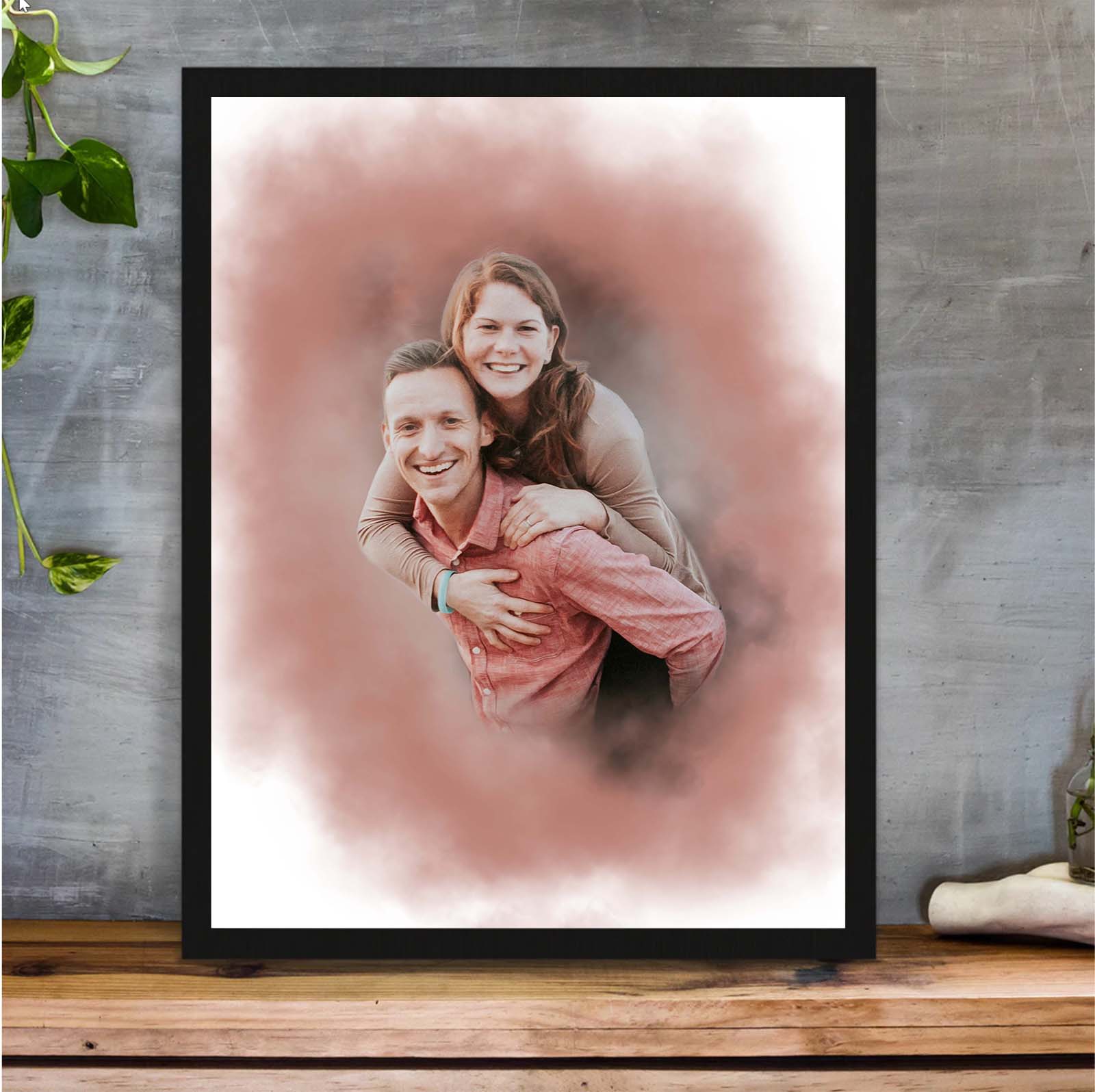 Portrait für Paare  im Aquarell-Stil - YP Design