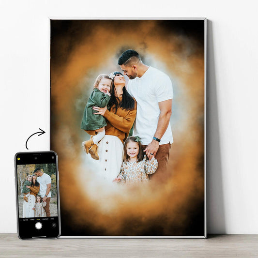 Familienportrait im Aquarell-Stil - YP Design