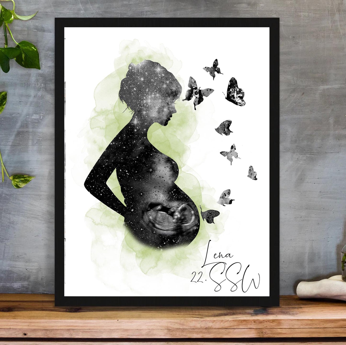 Schwangerschaft Ultraschallbild Frau - YP Design